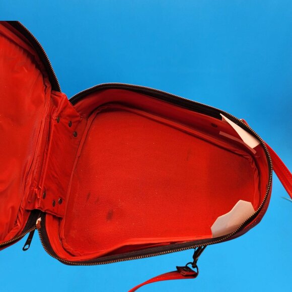 Mid Century Modern Siamese Cat Handbag 1950s 1960s Red White Japan Purse - Picture 11 of 11